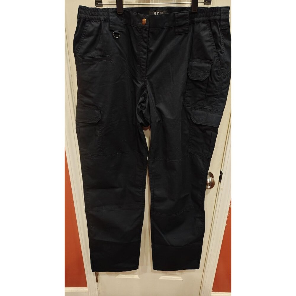 5.11 Tactical Women's Black Straight-Leg Cargo Pants